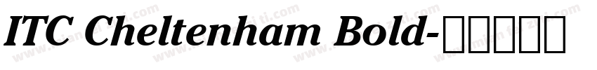 ITC Cheltenham Bold字体转换